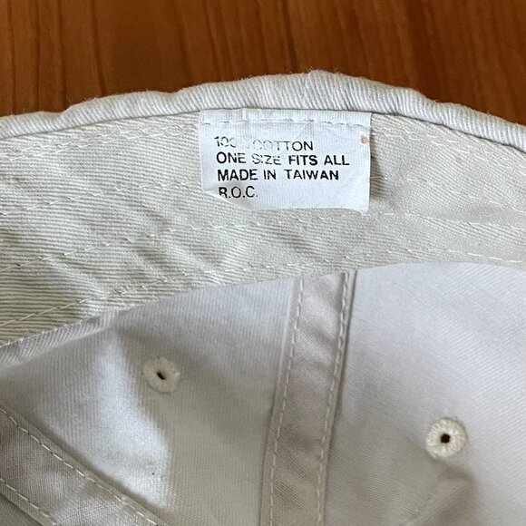 Cute, Vintage, Off-White Neuton Mowers Baseball Cap/Sun Hat - Picture 5 of 7